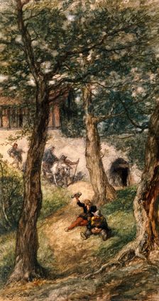 Under the greenwood tree 1886. Artist: Sir John Gilbert