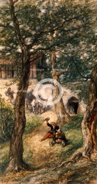 'Under the greenwood tree', 1886. Artist: Sir John Gilbert
