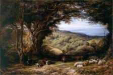 Under the Hawthorn, 1853. Creator: John Linnell the Elder