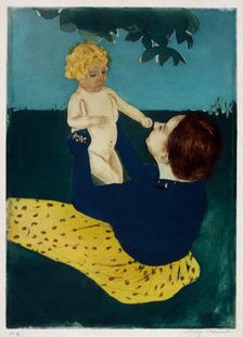 Under the horse chestnut tree c1898. Creator: Cassatt, Mary (1845-1926)