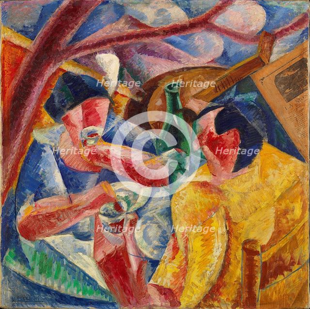 Under the Pergola at Naples, 1914. Creator: Boccioni; Umberto (1882-1916).