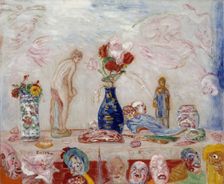 Under the Shadow of Masks, 1925. Creator: James Ensor