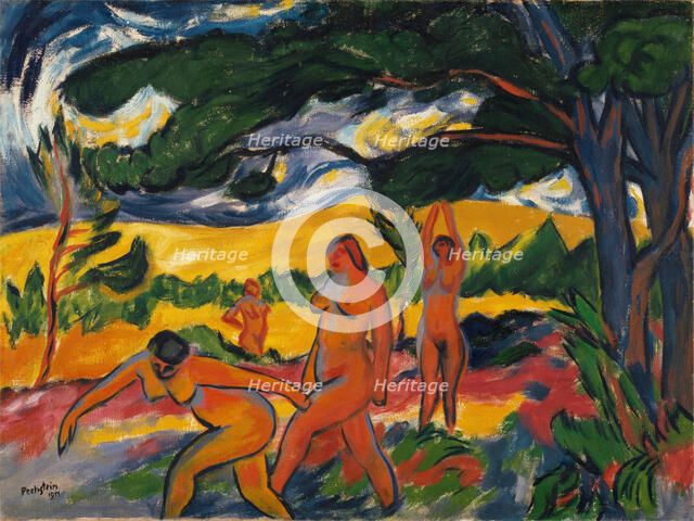 Under the Trees, 1911. Creator: Max Pechstein.