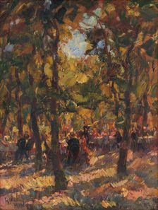Under the Trees, 1928. Creator: Gustav Mally