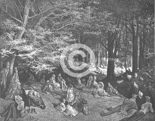 'Under The Trees - Regent's Park', 1872.  Creator: Gustave Doré.
