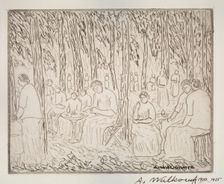 Under Two Trees, 1900-1925. Creator: Abraham Walkowitz
