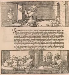 Underweysung der Messung (Nuremberg, 1538), 1538, 1527, 1532., 1538, 1527, 1532. Creator: Albrecht Durer