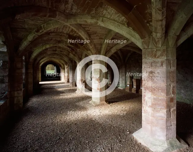 Undercroft of Lanercost Priory, Cumbria, c2000s(?). Artist: Unknown.