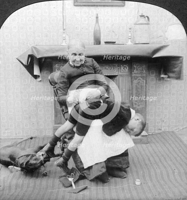 'Undergoing Repairs'.Artist: Excelsior Stereoscopic Tours