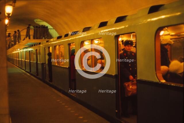 Underground Railway, Leningrad, 1970s. Artist: CM Dixon.