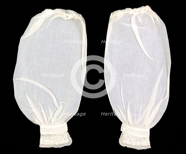 Undersleeves, American, 1840-50. Creator: Unknown.