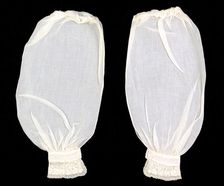 Undersleeves, American, 1840-50. Creator: Unknown