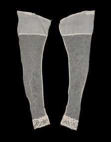 Undersleeves, American, ca. 1845. Creator: Unknown