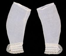 Undersleeves, American, ca. 1850. Creator: Unknown