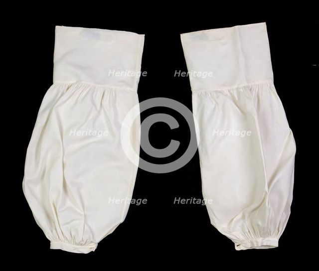 Undersleeves, American, ca. 1850. Creator: Unknown.