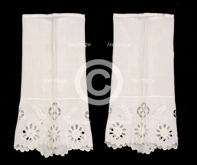 Undersleeves, American, ca. 1855. Creator: Unknown.