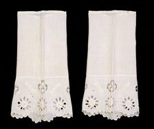 Undersleeves, American, ca. 1855. Creator: Unknown