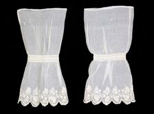 Undersleeves, American, ca. 1855. Creator: Unknown