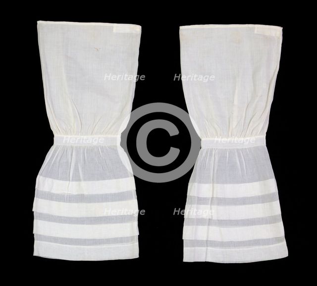 Undersleeves, American, ca. 1855. Creator: Unknown.