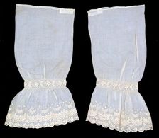 Undersleeves, American, ca. 1855. Creator: Unknown