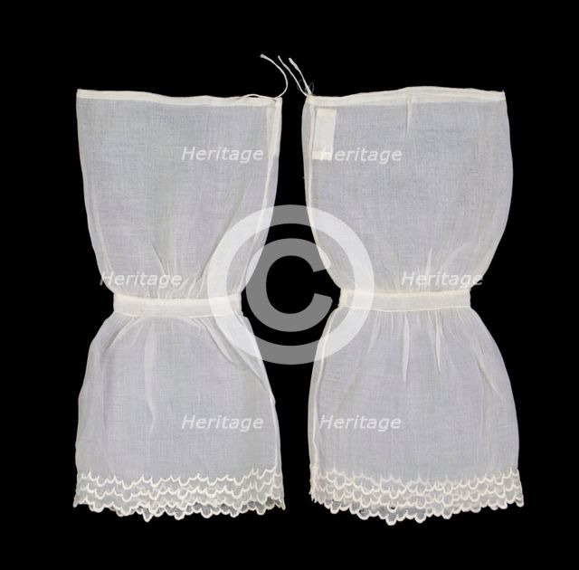 Undersleeves, American, ca. 1855. Creator: Unknown.