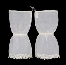 Undersleeves, American, ca. 1855. Creator: Unknown