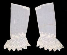 Undersleeves, American, ca. 1855. Creator: Unknown