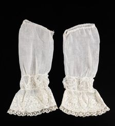 Undersleeves, American, ca. 1855. Creator: Unknown