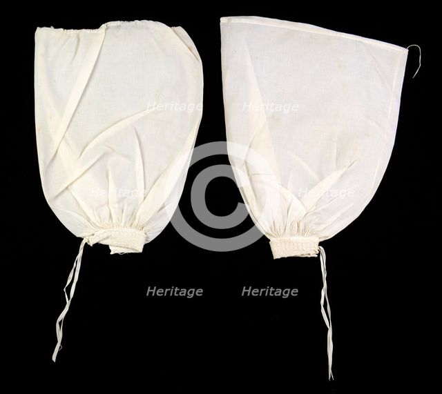 Undersleeves, American, ca. 1860. Creator: Unknown.