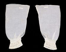 Undersleeves, American, ca. 1860. Creator: Unknown