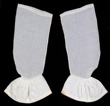 Undersleeves, American, ca. 1860. Creator: Unknown