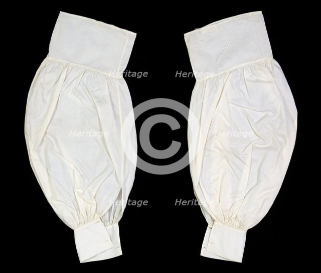 Undersleeves, American, ca. 1860. Creator: Unknown.