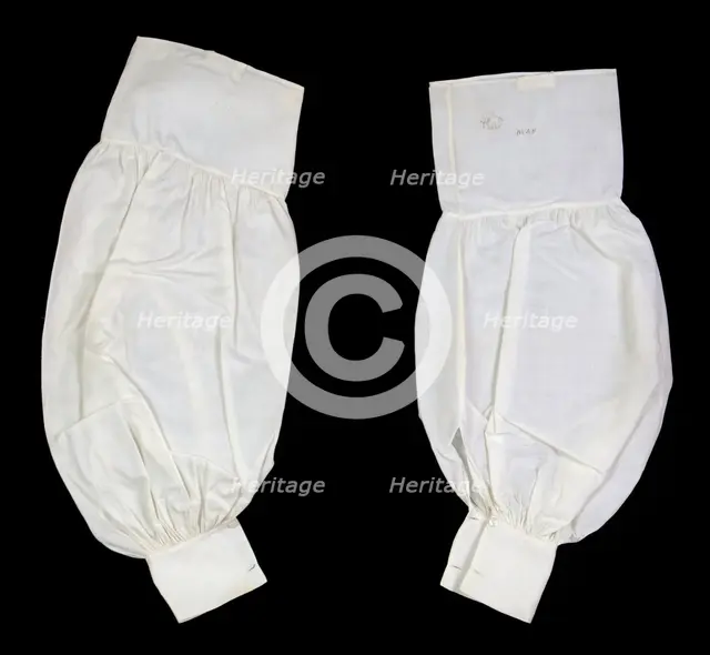 Undersleeves, American, ca. 1860. Creator: Unknown.