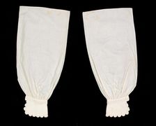 Undersleeves, American, ca. 1860. Creator: Unknown