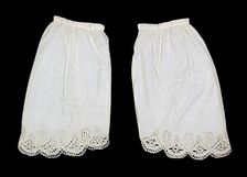 Undersleeves, American, ca. 1860. Creator: Unknown
