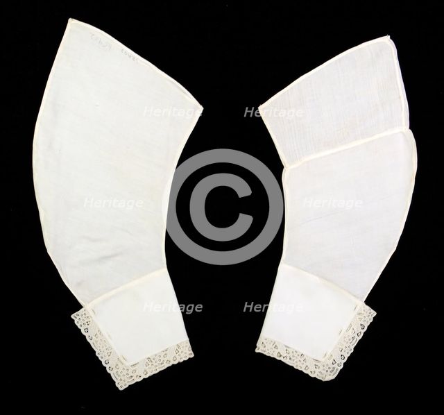 Undersleeves, American, ca. 1870. Creator: Unknown.