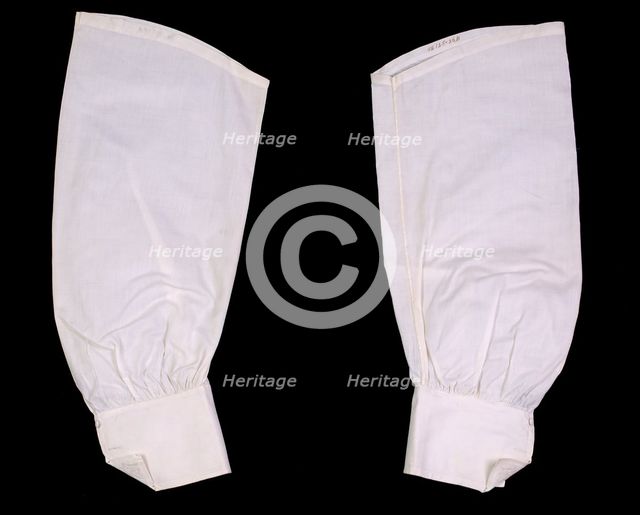 Undersleeves, American, ca. 1870. Creator: Unknown.