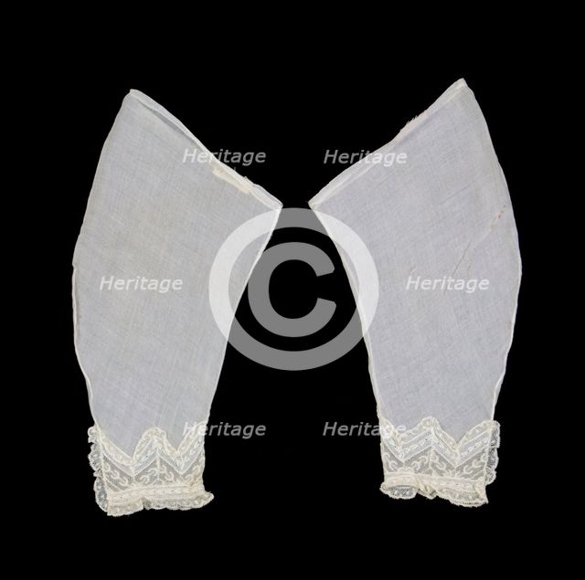 Undersleeves, American, ca. 1870. Creator: Unknown.