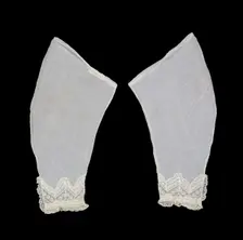 Undersleeves, American, ca. 1870. Creator: Unknown