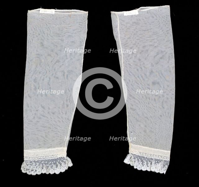 Undersleeves, American, early 19th century. Creator: Unknown.