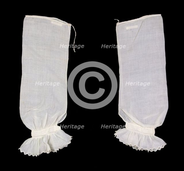 Undersleeves, American, second quarter 19th century. Creator: Unknown.