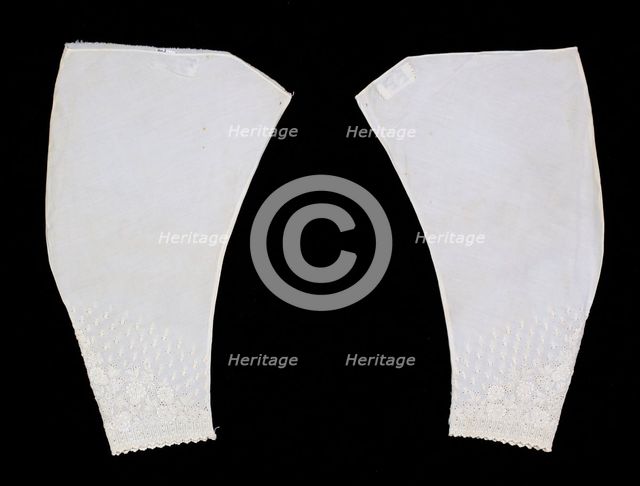 Undersleeves, American, second quarter 19th century. Creator: Unknown.