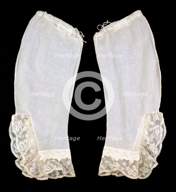 Undersleeves, American, third quarter 19th century. Creator: Unknown.