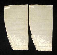 Undersleeves, American, third quarter 19th century. Creator: Unknown
