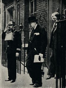 Undeterred by Air-Raid Warning 1940s, (1945). Creator: Unknown