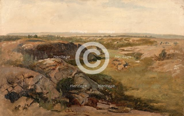 Undulating Country. Study, 1868. Creator: Berndt Lindholm.