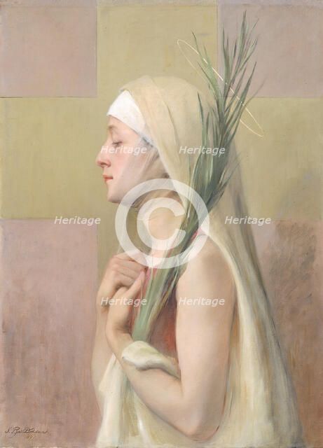 Une Martyre (Saint Thechla), 1891. Creator: Sarah Paxton Ball Dodson.