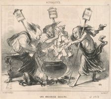 Une mauvaise cuisine, 1850. Creator: Honore Daumier