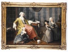 Une mère qui regarde jouer ses enfants, c1750. Creator: Pierre Louis Dumesnil