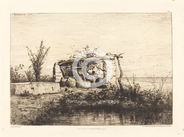 Une moria a Bordiquier (Italie), 1873. Creator: Adolphe Appian.